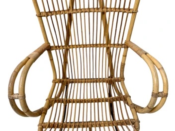 Mid-Century Modern Italian High Back Armchair, 1960s